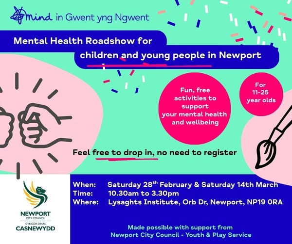 Mind in Gwent’s Mental Health Roadshow Comes to Lysaght Institute